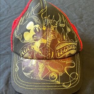 Disney Rock Legend Hat - Red and Gold